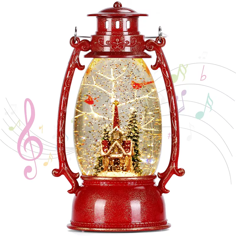 ໂບດ Christmas Snow Globe Lantern